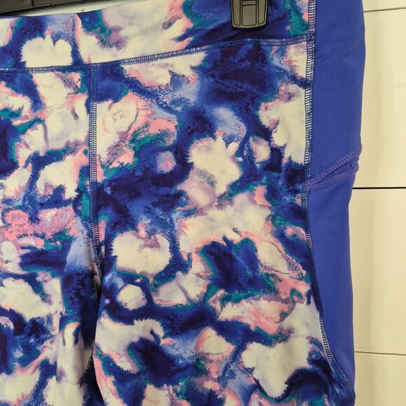 Colorful Athletic Capri Leggings With Abstract Print Womens XL By Champion - Picture 2 of 5